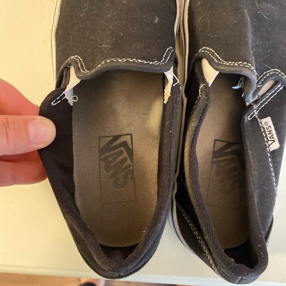 Womens vans black canvas slip in size 6 fair - Picture 3 of 6